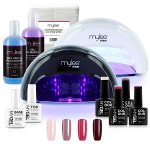 MYGEL Convex Curing Lamp Kit w/ Gel Nail Polish Essentials