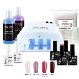 MYGEL UV Lamp Kit w/ Gel Nail Polish Essentials