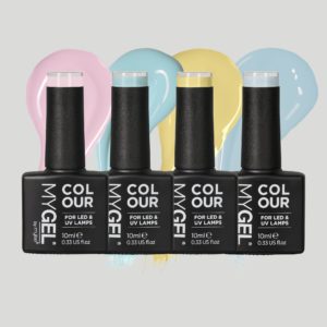 Mylee Paint It Pastel LED/UV Gel Nail Polish Quad - 4x10ml – Long Lasting At Home Manicure/Pedicure, High Gloss And Chip Free Wear Nail Varnish