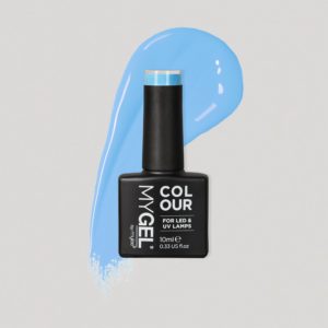 Mylee Sky Dive LED/UV Blue Gel Nail Polish 10ml – Long Lasting At Home Manicure/Pedicure, High Gloss And Chip Free Wear Nail Varnish