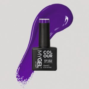 Mylee Ultra Violet LED/UV Purple Glitter Gel Nail Polish 10ml – Long Lasting At Home Manicure/Pedicure, High Gloss And Chip Free Wear Nail Varnish