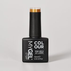 Mylee Goldy Locks LED/UV Gold Gel Nail Polish 10ml - Long Lasting At Home Manicure/Pedicure, High Gloss And Chip Free Wear Nail Varnish