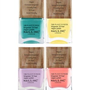 Nails.INC Plant Power Pastels 4-Piece Nail Polish Set