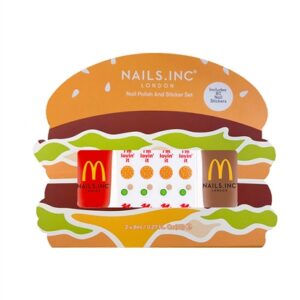 Nails.INC Nails.INC X McDonald's Burger Mini Nail Polish and Sticker Duo