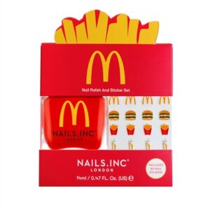 Nails.INC Nails.INC X McDonald's Fries Nail Polish and Sticker Set