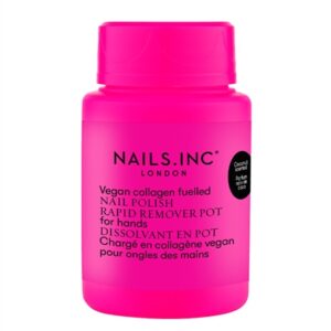 Nails.INC Powered by Vegan Collagen Nail Polish Remover Neon Pink